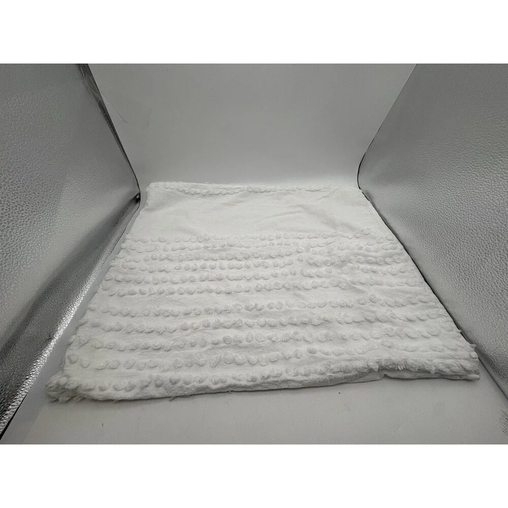 Rachel Ashwell Shabby Chic White Chenille Dot Duvet Cover Cotton Bedding